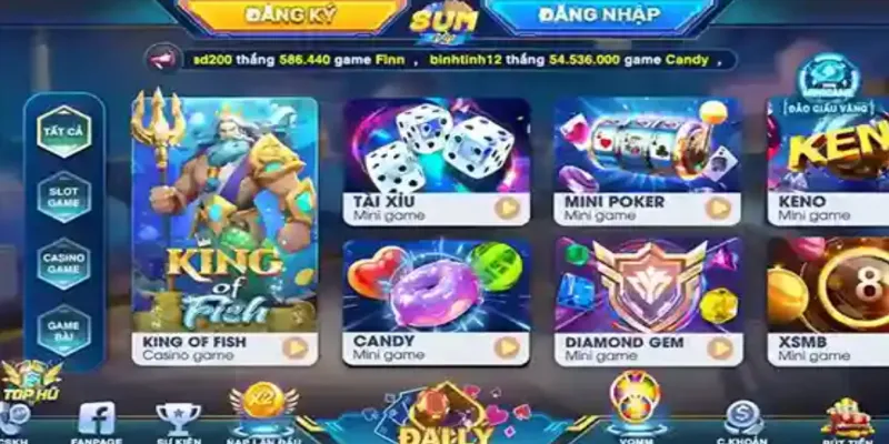 Sumvip - Cổng Game Đổi Thưởng Uy Tín, Nạp Rút Nhanh Chóng 28 Kho game SUMVIP | Sức mạnh từ đối tác phần mềm hàng đầu